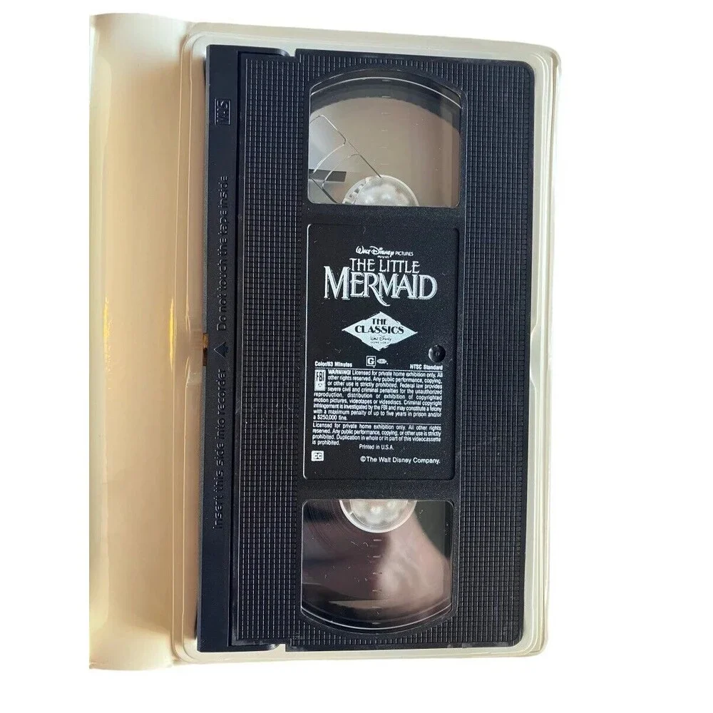 *RARE* Black Diamond Disney The Little Mermaid (VHS, 1989) BANNED COVER ART